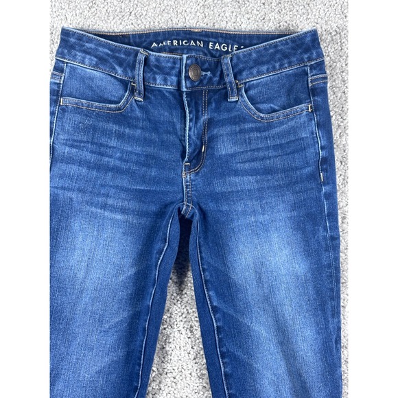 American Eagle Jeggings 260 Ne(x)t Level Stretch Dark Wash Womens Size 0 Short - Picture 2 of 15